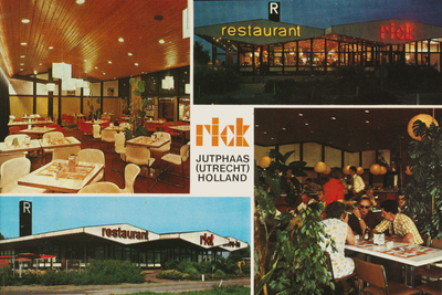 130214 Vierluik met afbeeldingen van het wegrestaurant Rick (Nedereindseweg 203) te Nieuwegein.